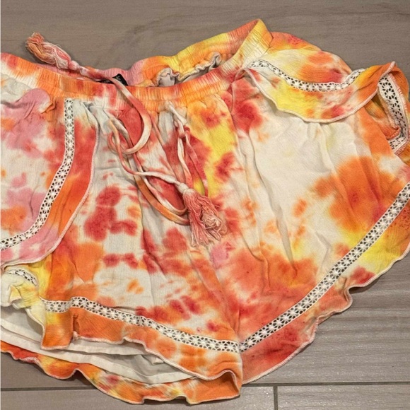 Simplee Pink and Orange Fabric with lace detail SMALL - Picture 4 of 5